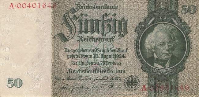 50 Mark 1933 ro.175d A